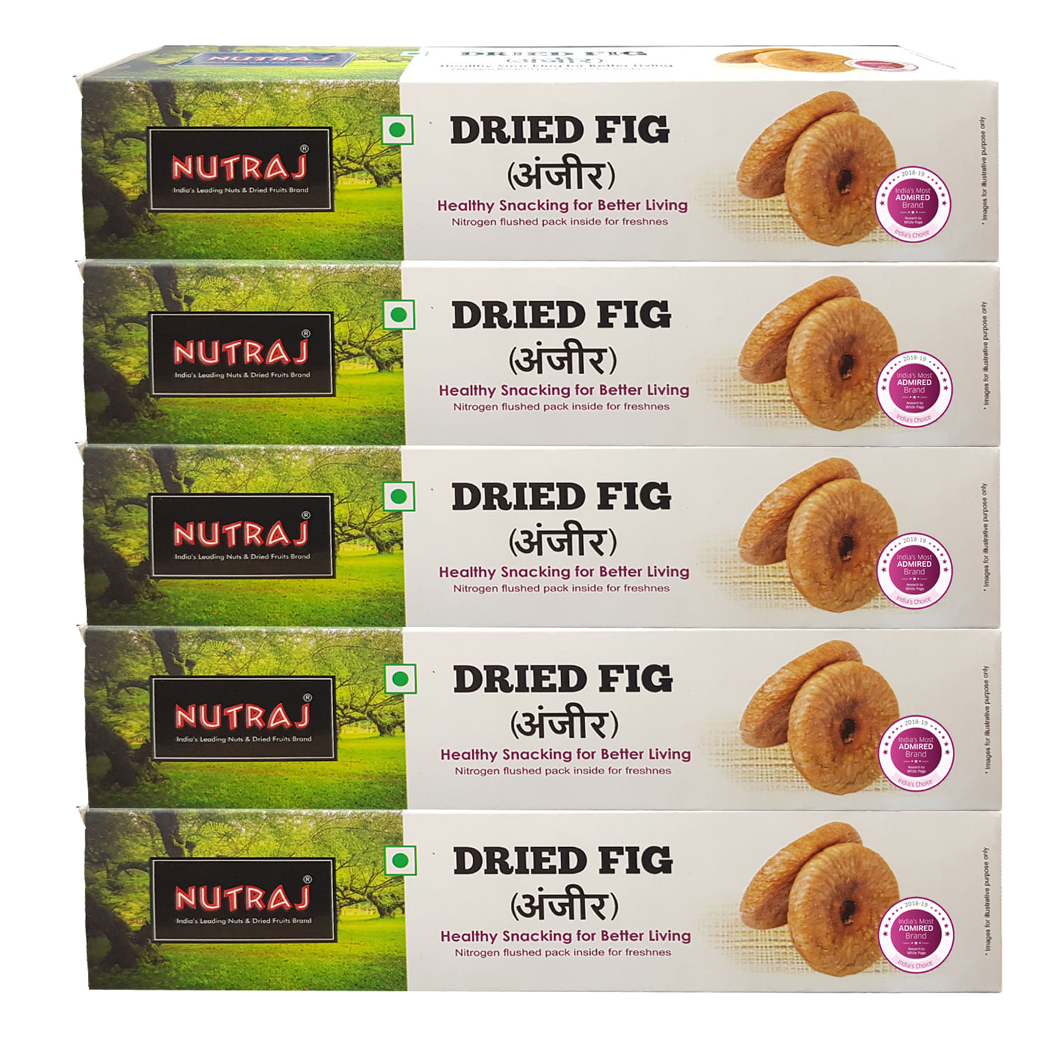 Nutraj Dried Fig (Anjeer) 1Kg (5 X 200g)