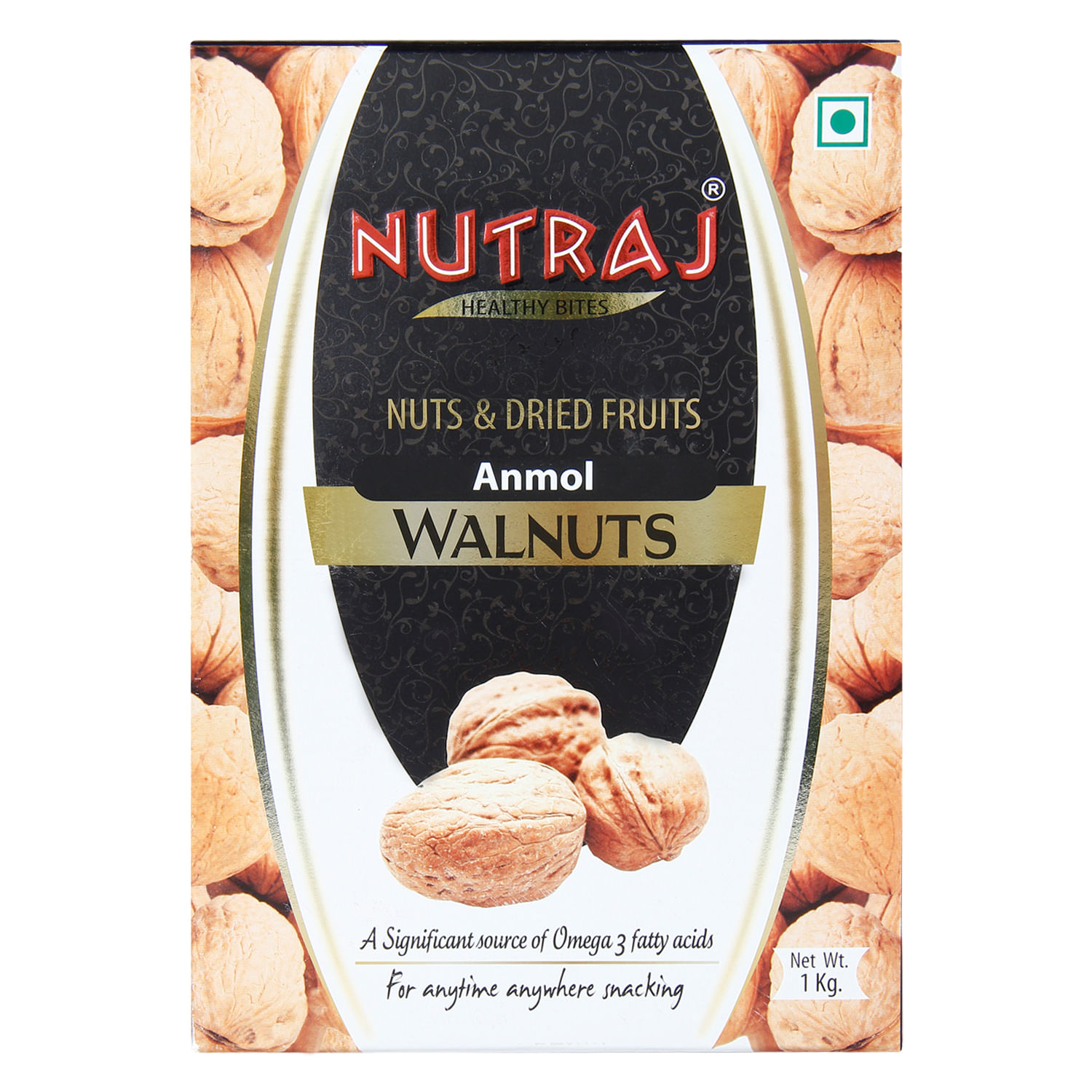 Nutraj Anmol Walnuts Inshell 2Kg (2 X 1Kg)