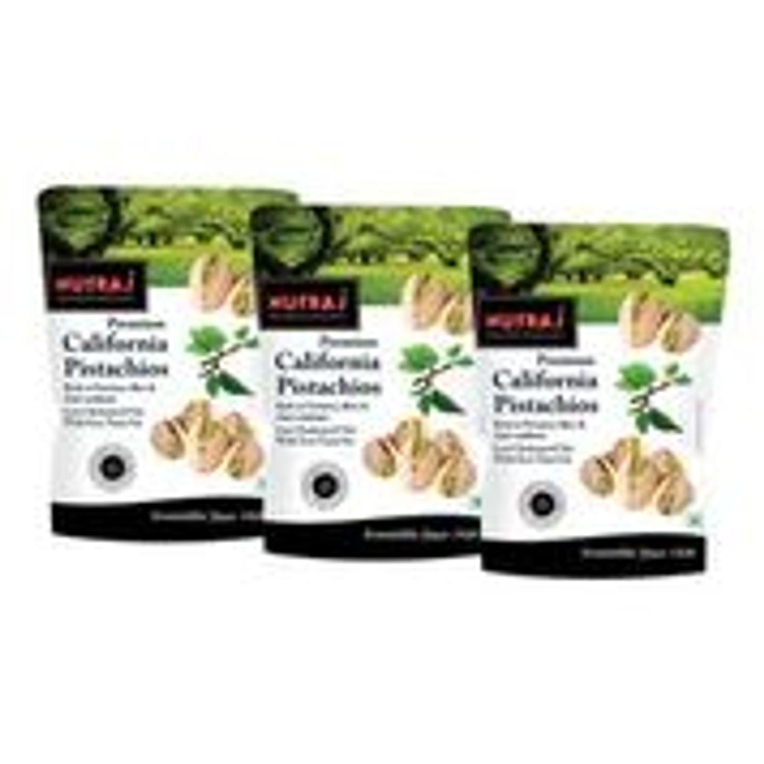 Nutraj California Roasted and Salted Pistachios 750g (3 X 250g)