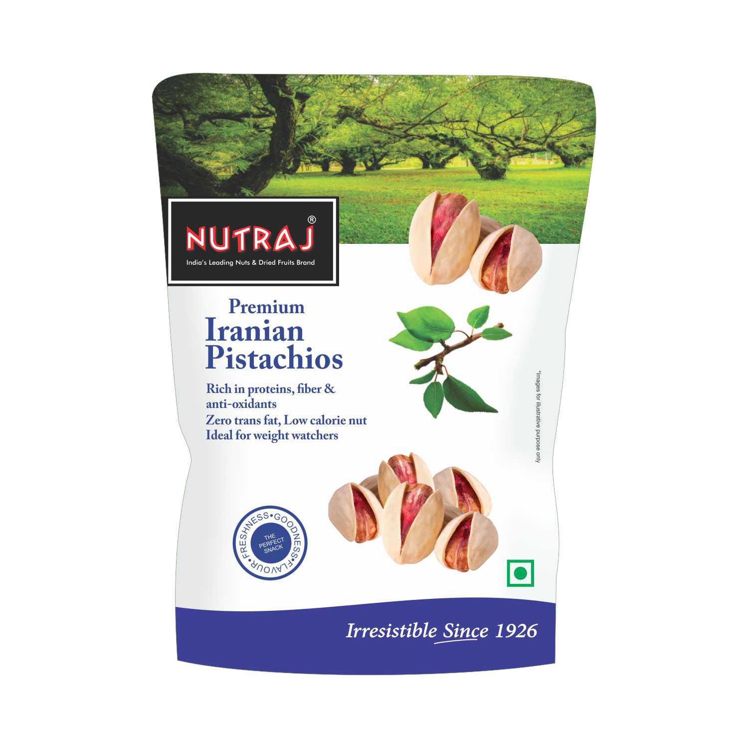 Nutraj Iranian Roasted and Salted Pistachios 250g