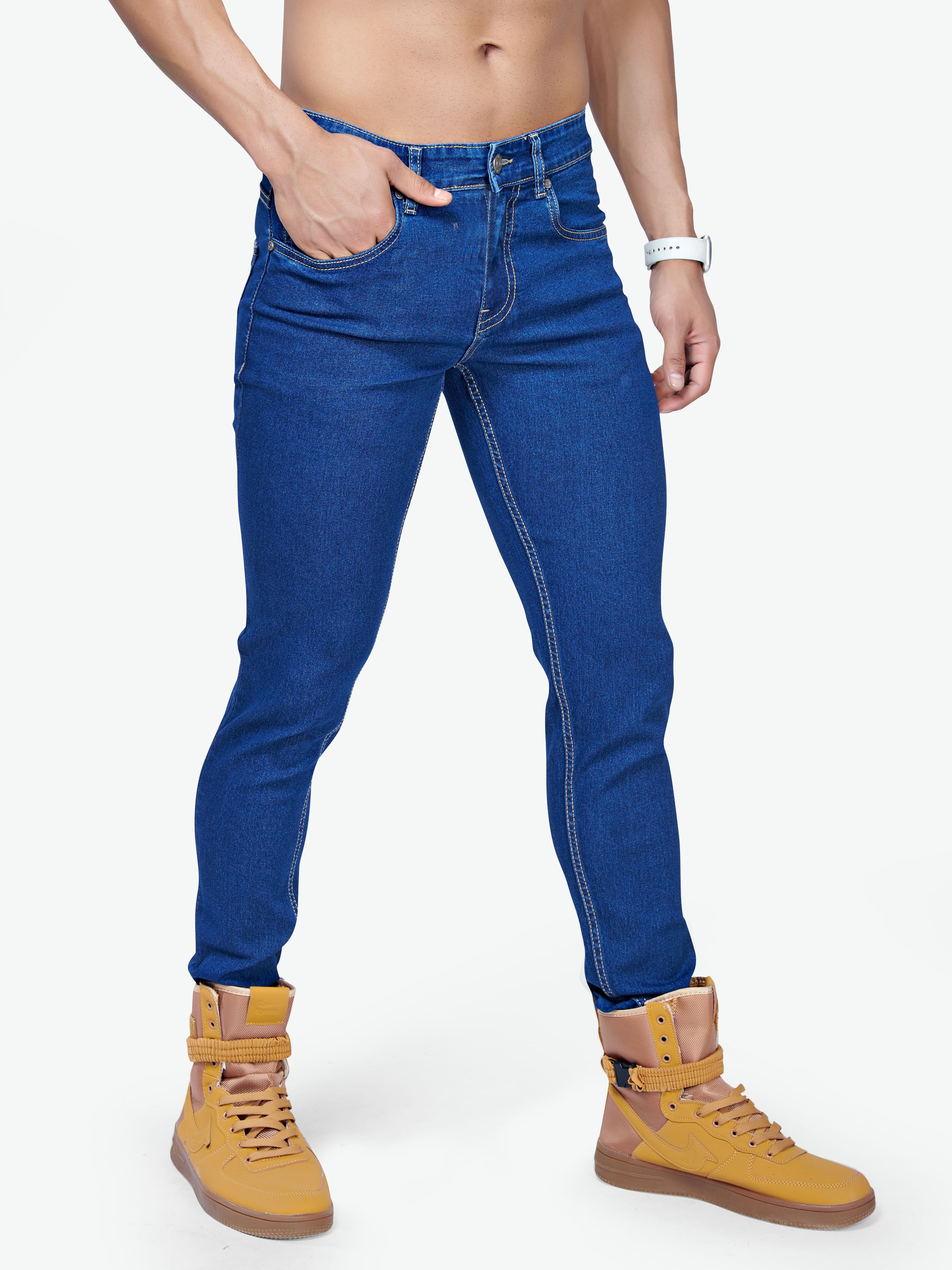 Mens stretchable jeans online shopping best sale