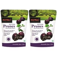 Nutraj California Pitted Prunes (Dried Seedless Plums) 400g (200g X 2)