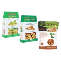 Nutraj Super Saver Dry Fruits Pack (Almonds 500g, California Walnut Kernels 200g and Raisins 200g) - 900g 