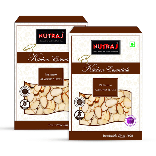 Nutraj Kitchen Essential Premium Almond Slices 400g (200g X 2)