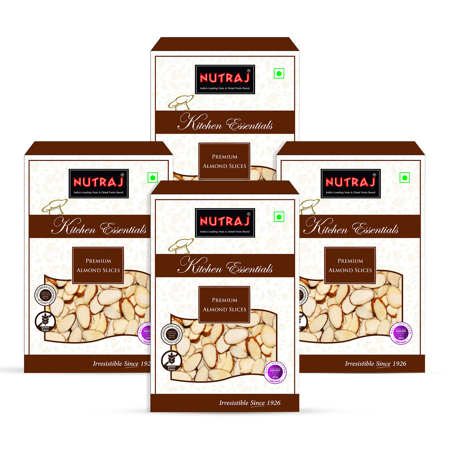 Nutraj Kitchen Essential Premium Almond Slices 800g (4 X 200g)