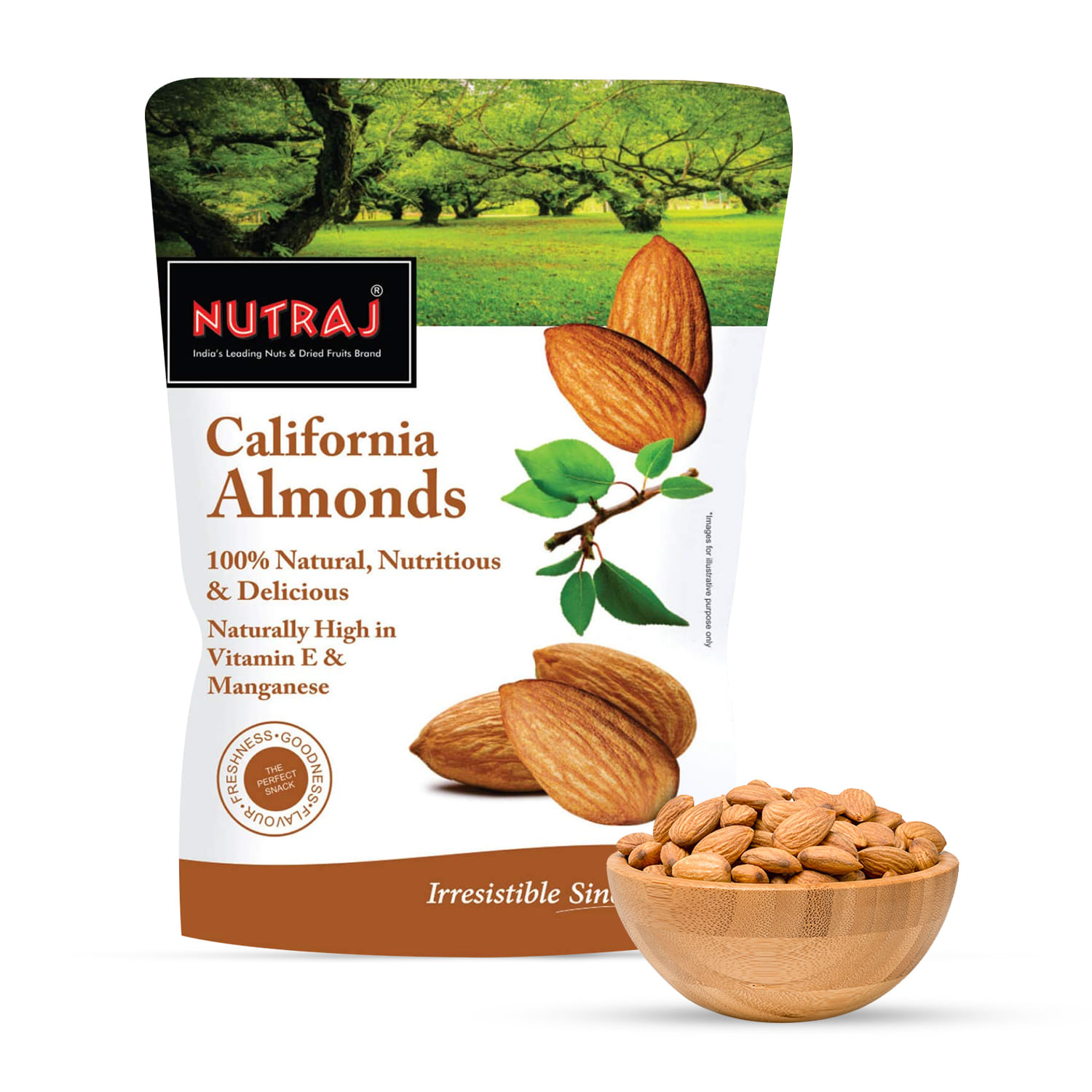Nutraj California Almonds 500g (2 x 250g)