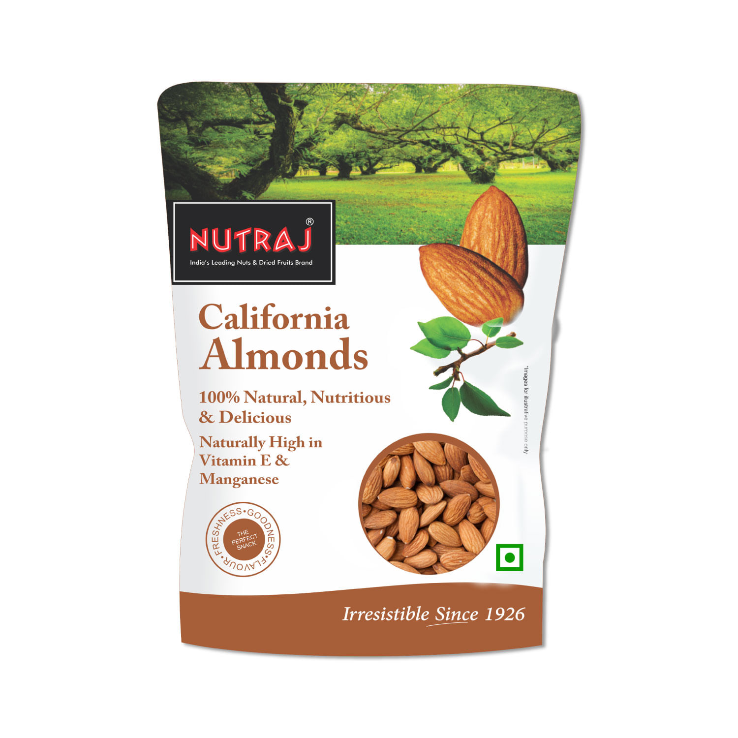 Nutraj Fard Premium Dates (500g) and Nutraj Cashew Nuts W320 (250g) and Nutraj California Almonds (250g)