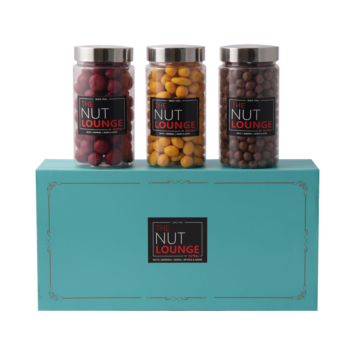 Nutraj Mixed Dry Fruit Gift Pack 600g - (Chickpeas 200g, Mango Raisin 200g, Cranberry Chocolate 200g)