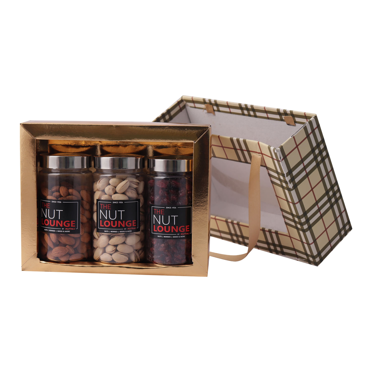 Nutraj Mixed Dry Fruit Gift Pack 600g - (Almonds 200g, Cranberry 200g, Pistachio 200g)