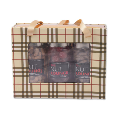 Nutraj Mixed Dry Fruit Gift Pack 600g - (Kaju kali mirch 200g, Roseberry plum 200g, Kishimish Kala Kattha 200g)