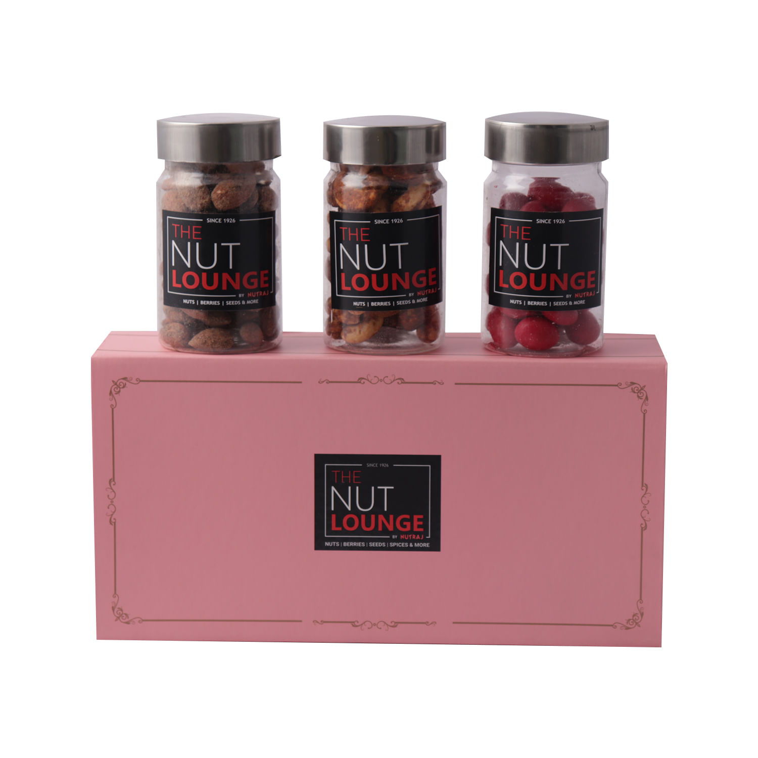 Nutraj Mixed Dry Fruit Diwali Gift Pack 300g - (Cranberry Chocolate 100g, Badam Kali Mirch 100g, Kaju Peri Peri 100g)