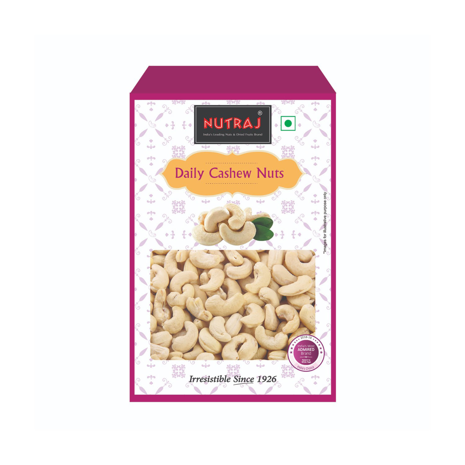 Nutraj Daily Mixed Dry Fruits Combo Pack (Almonds, Cashews, Raisins, Pistachios) - 2Kg (500g Each)