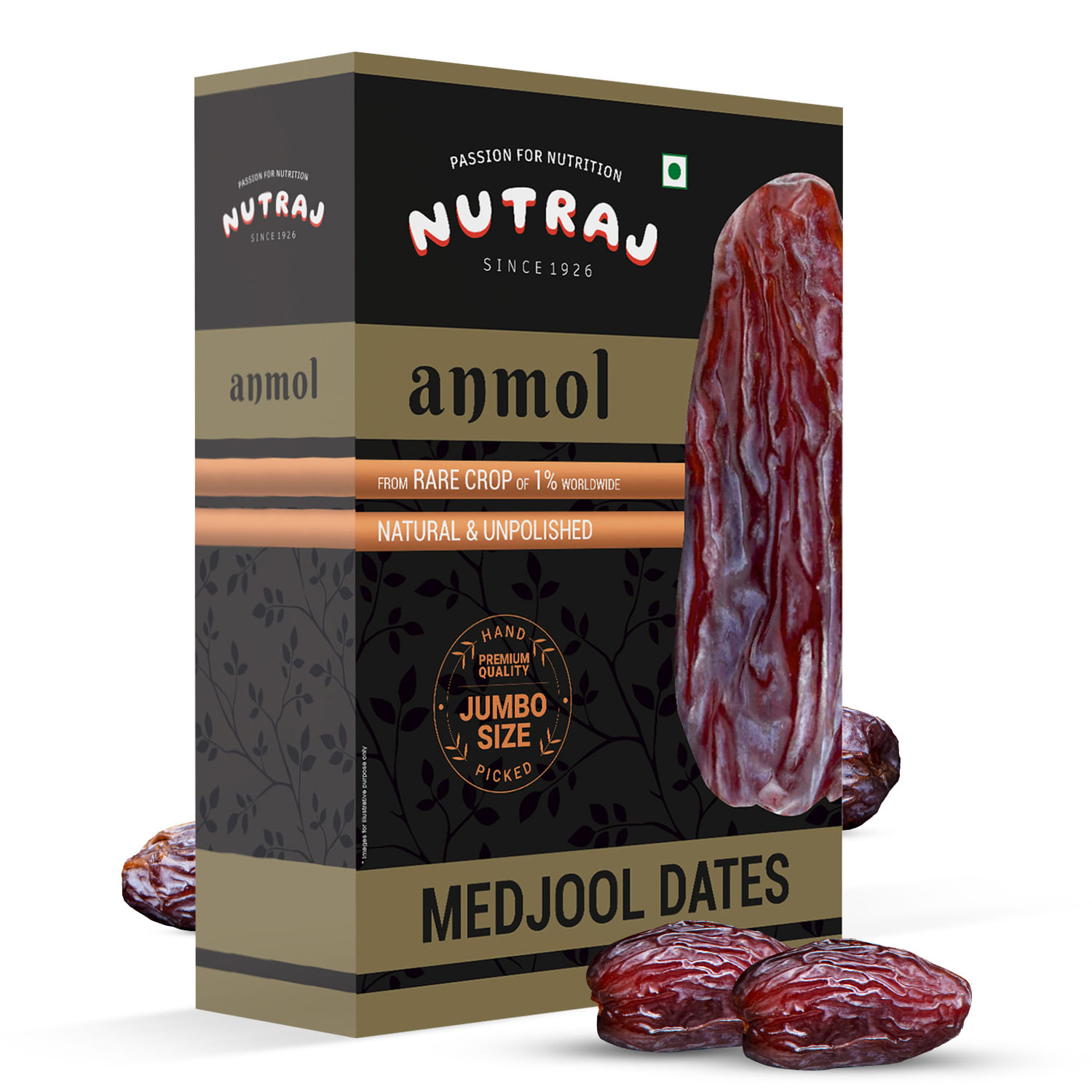 Anmol  Premium Medjool Dates (Jumbo Size - Rare Crop - Natural)