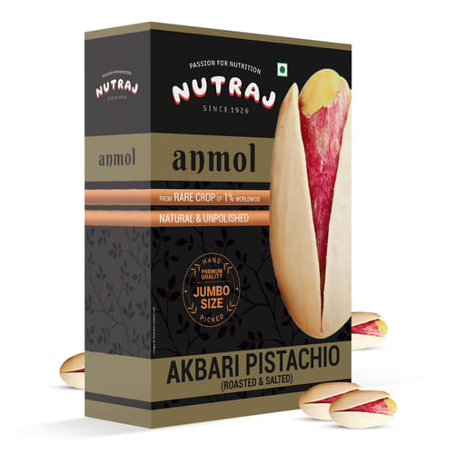 Anmol  Premium Akbari Pistachio Roasted & Salted (Jumbo Size - Rare Crop - Natural)