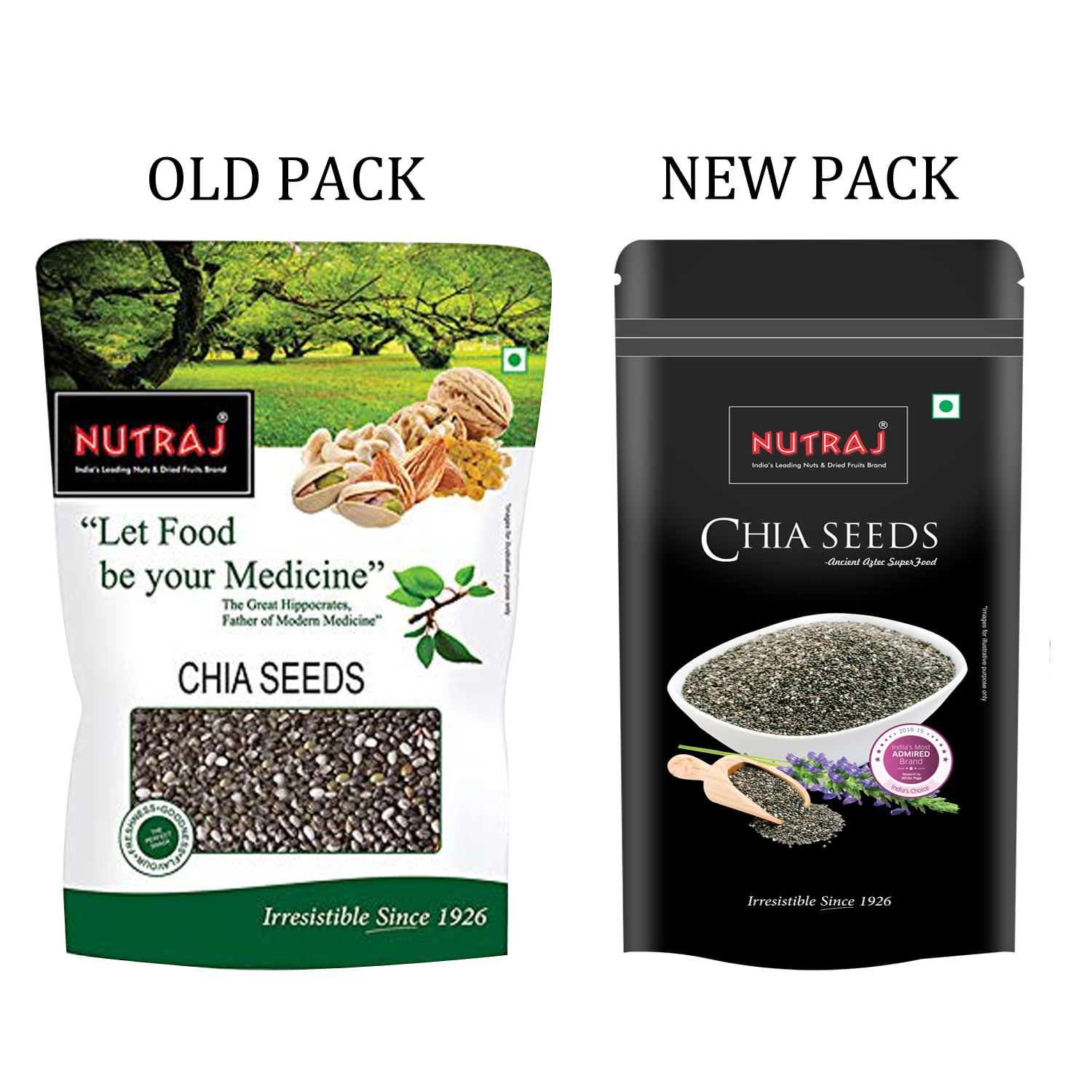 Nutraj Chia Seeds 400g (2 x 200g)
