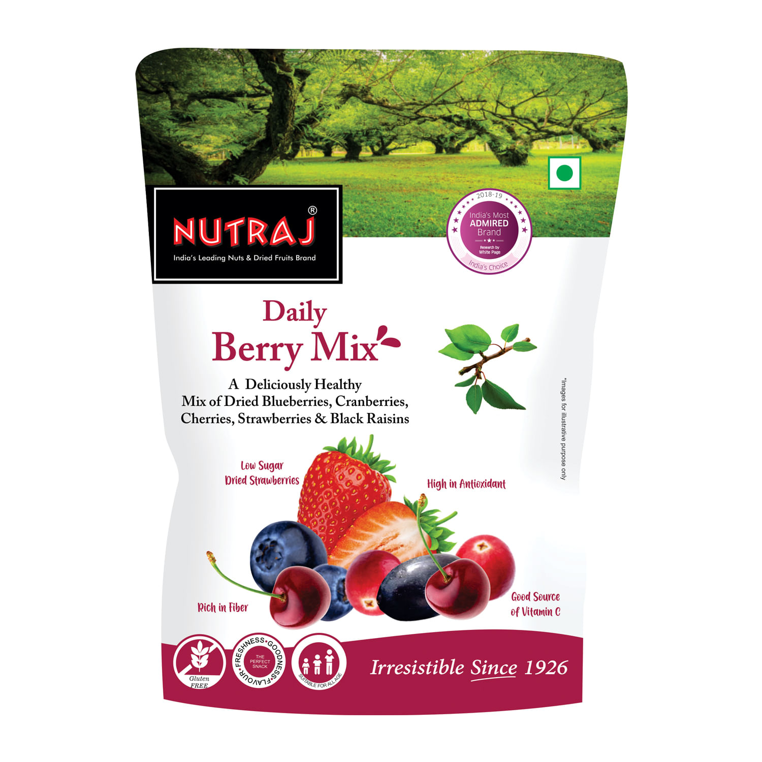 Nutraj Daily Berry Mix 800g (4 X 200g)
