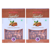 Nutraj Signature - California Almonds Plain - 200G (Pack Of 2)