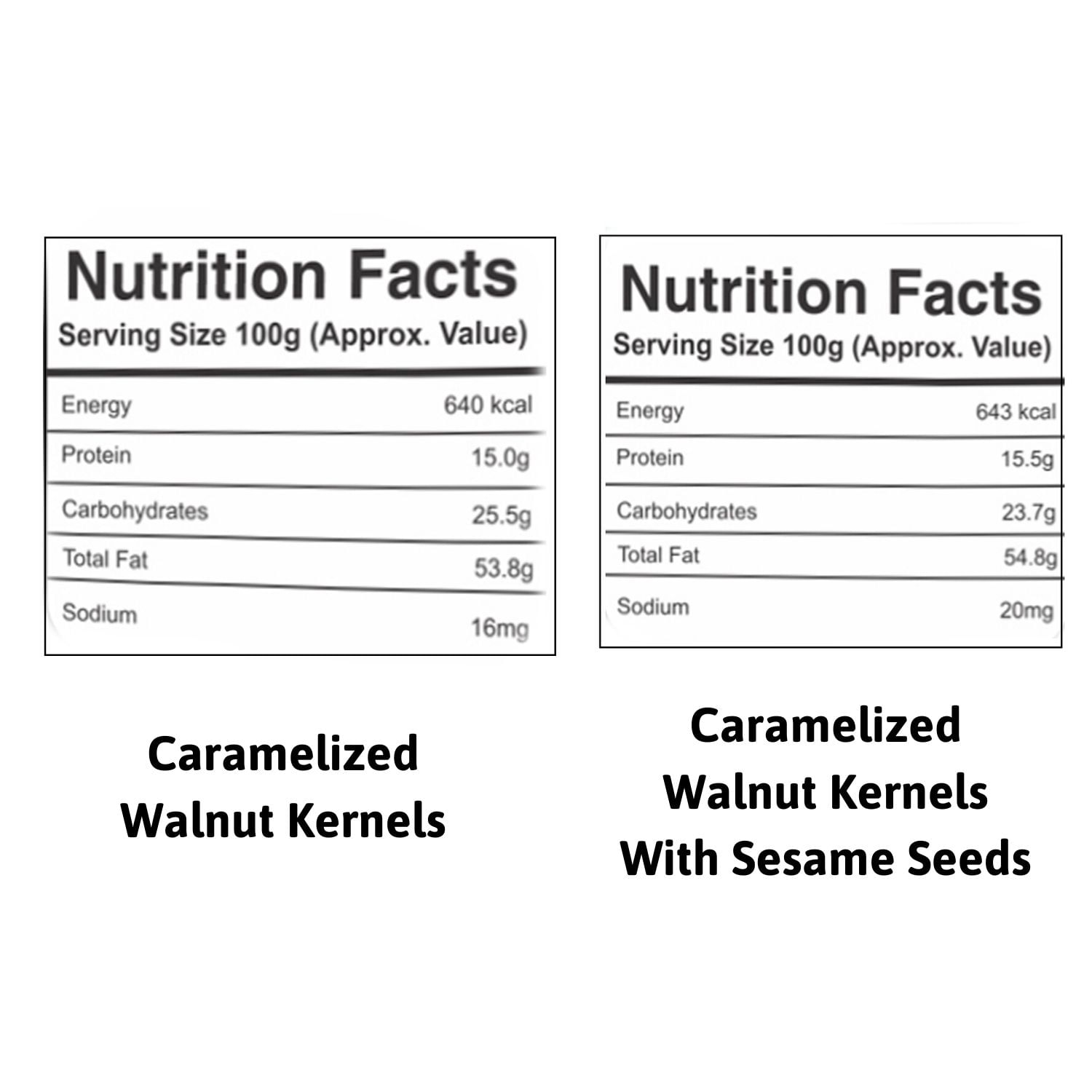 Nutraj Caramelized Walnut Kernels 200g (100g Each)
