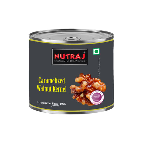 Nutraj Caramelized Walnut Kernels 100g Tin Pack
