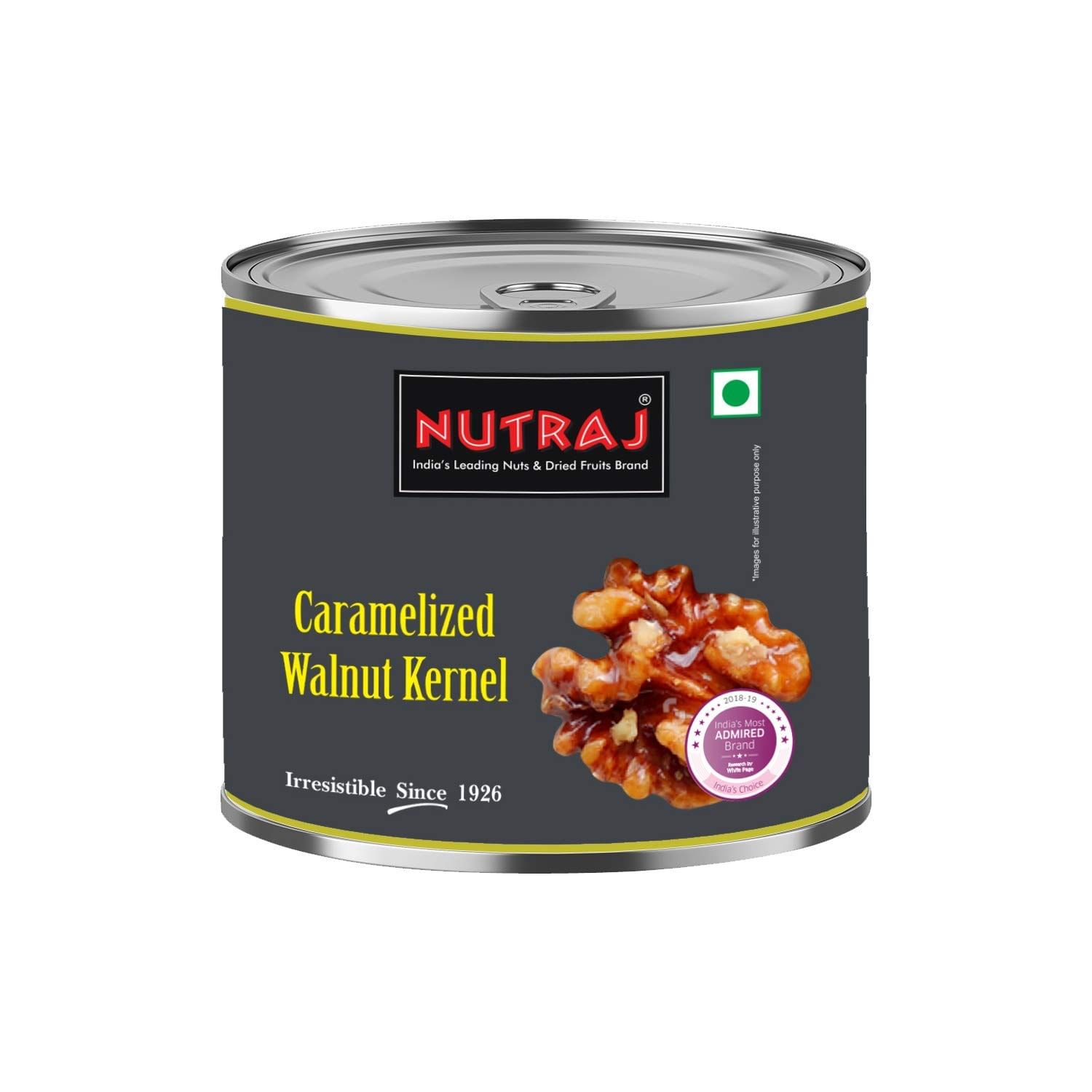 Nutraj Pack of Assorted Caramelized Walnut Kernels 300gm (3 X 100gm) Tin Pack