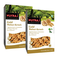 Nutraj - Gold Walnut Kernels - 250G (Pack Of 2)
