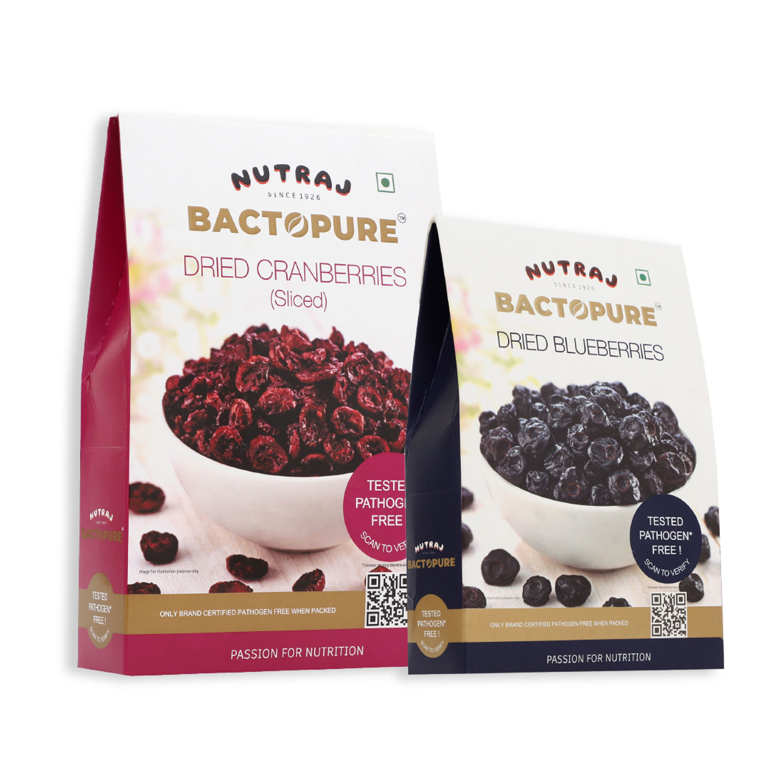 Bactopure Berry Combo (Cranberry Sliced 200 gm and Blueberry 150 gm)