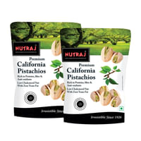 Nutraj California Roasted and Salted Pistachios 500g (2 X 250g)