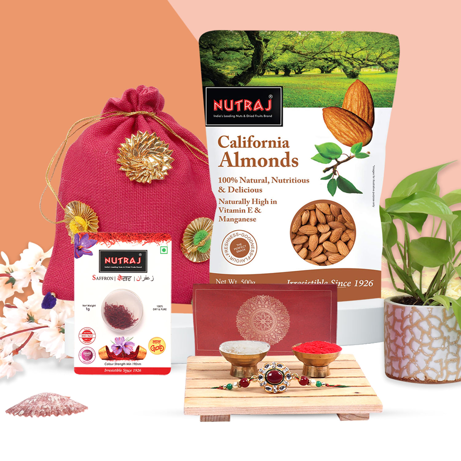 Almond and Saffron Rakhi Treat