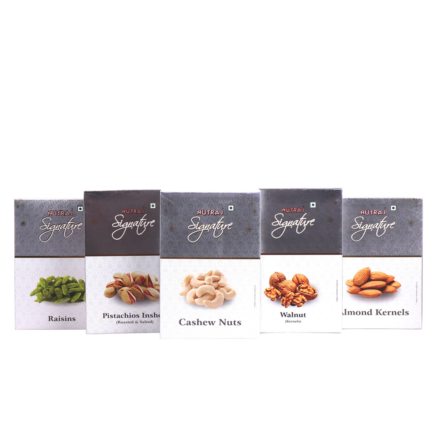 Nutraj Signature Dry Fruits Healthy Delight Gift Box 1kg | Dry Fruits Combo Pack of Almond, Cashew, Raisin, Pista, Walnut (200 g Each)