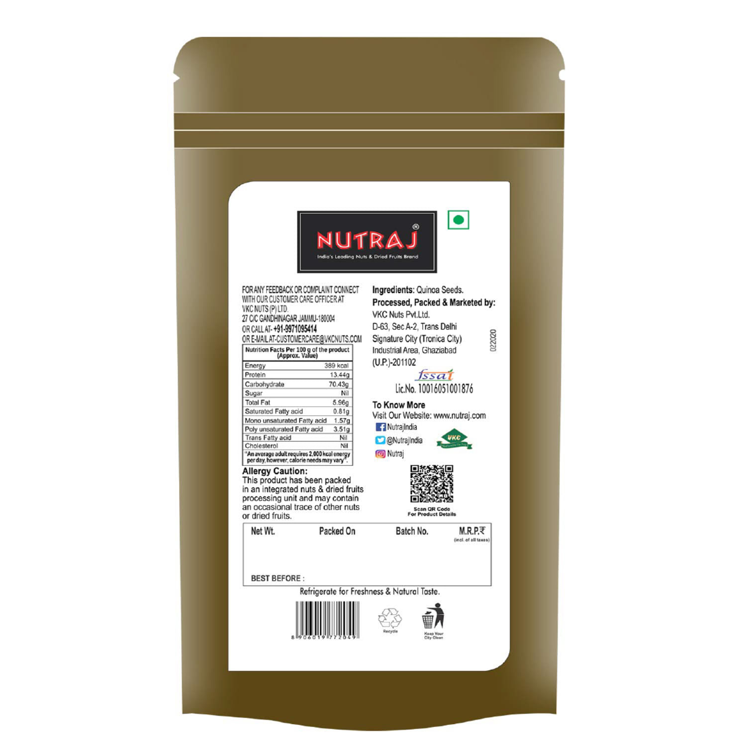 Nutraj Quinoa Seeds 200g