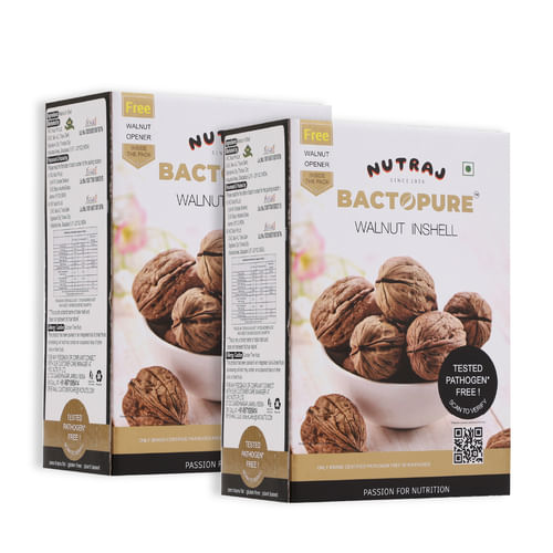 Bactopure Walnut Inshell 500 gm - Pack of 2