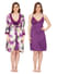 Secret Wish Women's Poly Satin Nighty With Robe (Purple, Free Size)