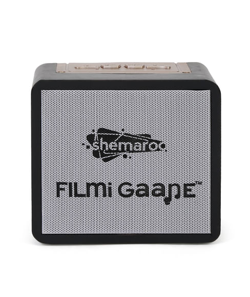 Shemaroo Filmi Gaane 10W Portable Speaker with 300 Preloaded Evergreen Hindi Songs, FM/Bluetooth/AUX/USB/Made in India