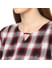 Checkered Red Maternity Top