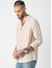 Premium Italian Linen Beige Crinkle Shirt