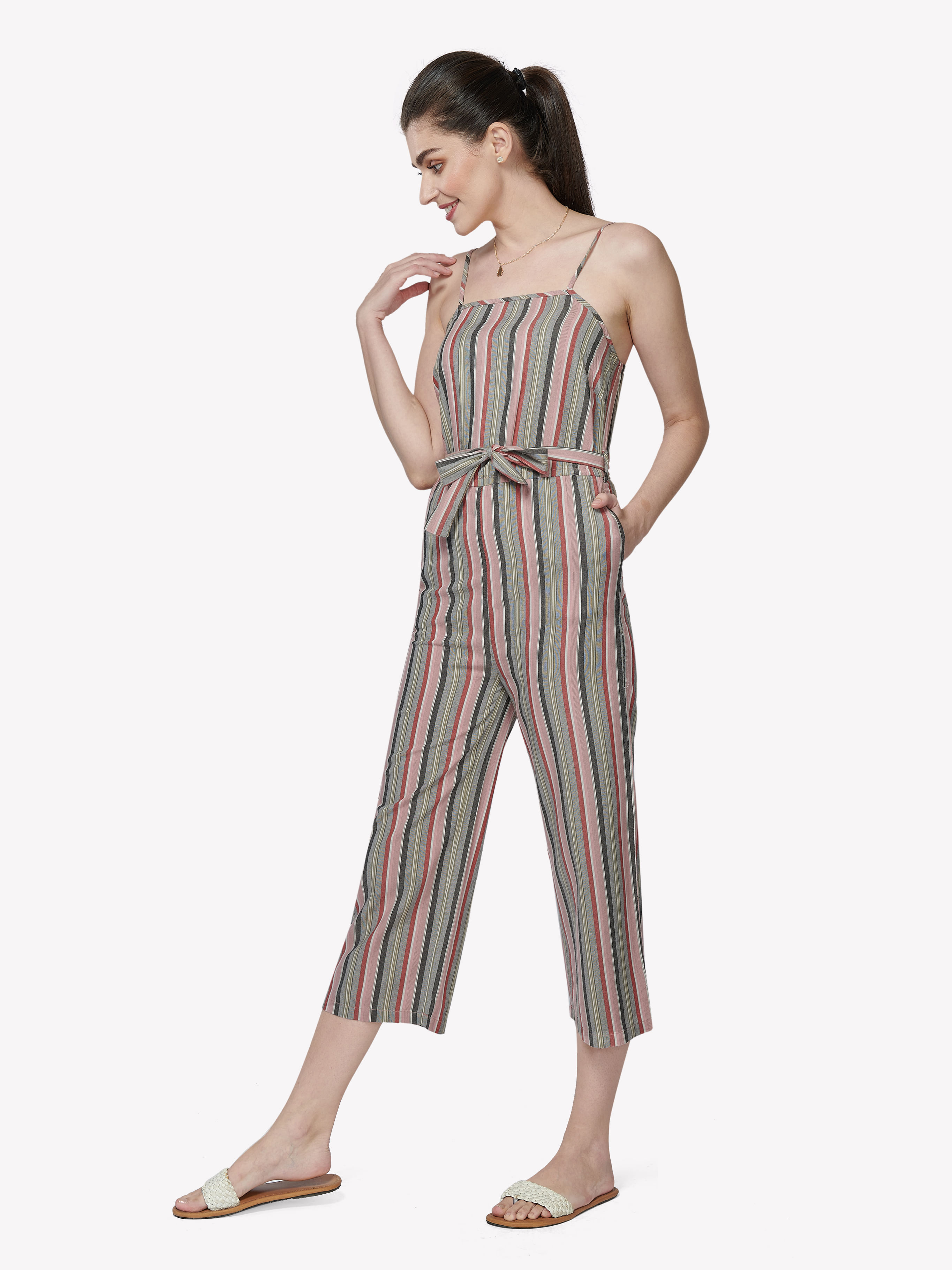 Striped cheap multicolor jumpsuit