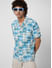 Plaid Patchwork Resort Collar Oversized Shirt