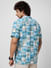 Plaid Patchwork Resort Collar Oversized Shirt