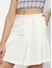 Off White Pleated Skirt