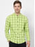 Lime Green Mandarin Shirt