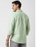 Pista Green Textured Shirt