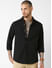 Diamond Patterned Black Shirt