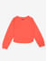 Neon orange short & long full sleeves tee for girls