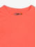 Neon orange short & long full sleeves tee for girls