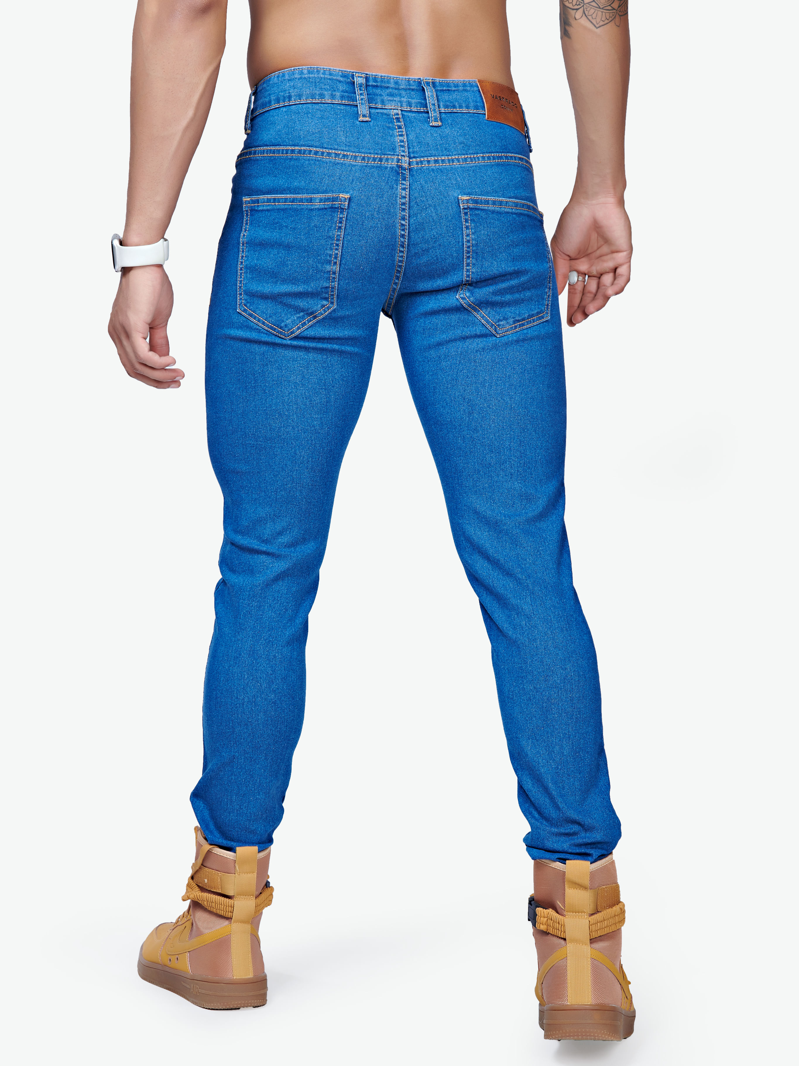 Buy Denim Blue Jeans for Men by DENNISLINGO PREMIUM ATTIRE Online | Ajio.com