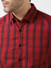 Berry Red Checked Shirt