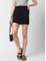 Classy Black Patterned A-line Skirt