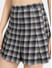 Navy Checkered Skirt