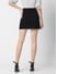Black Patterned A-line Skirt