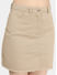 Beige Frayed Skirt
